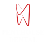 Penthouse Logo Tall White